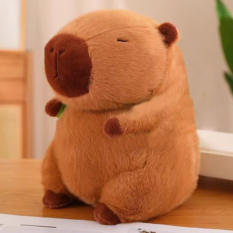 Cute Capybara Plush Toy - Ultra Soft Stuffed Animal, Kawaii Hugging Pillow for Kids & Adults