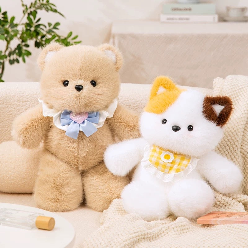 Adorable Plush Toy Stuffed Animals - Super Soft Running Bear, Bunny & Elephant, Cute Gifts for Kids & Collectors