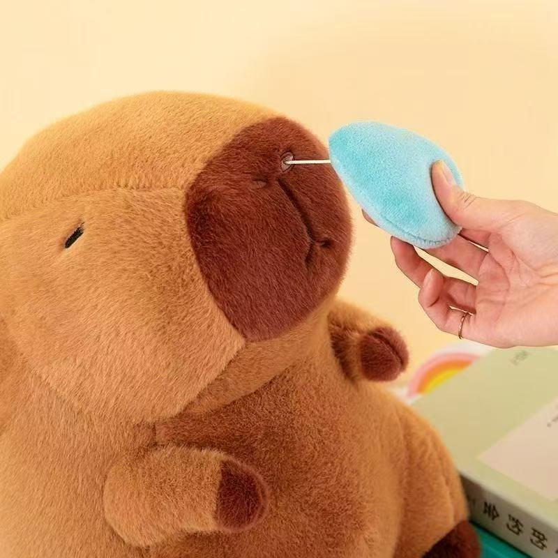 Cute Capybara Plush Toy - Ultra Soft Stuffed Animal, Kawaii Hugging Pillow for Kids & Adults