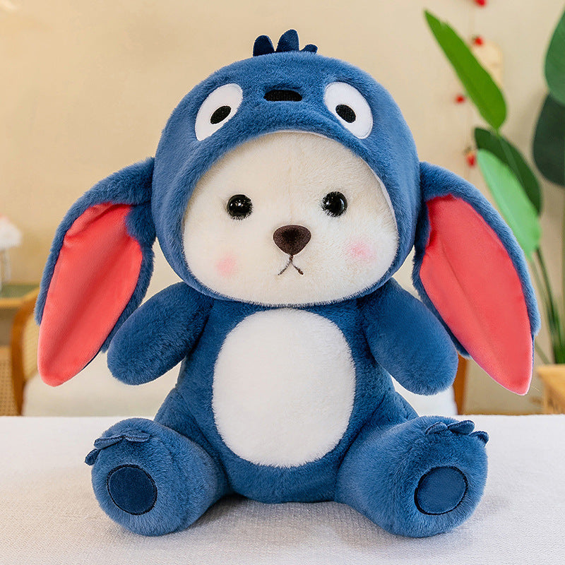 Adorable Plush Teddy Bear with Removable Hat - 4 Soft Colors| Perfect Gift for Kids & Collectors