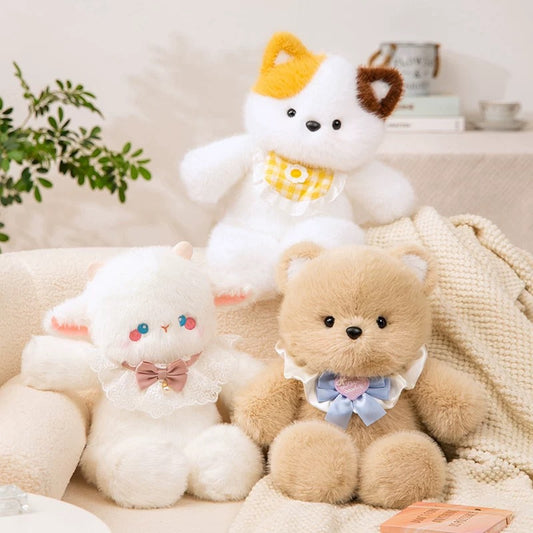 Adorable Plush Toy Stuffed Animals - Super Soft Running Bear, Bunny & Elephant, Cute Gifts for Kids & Collectors
