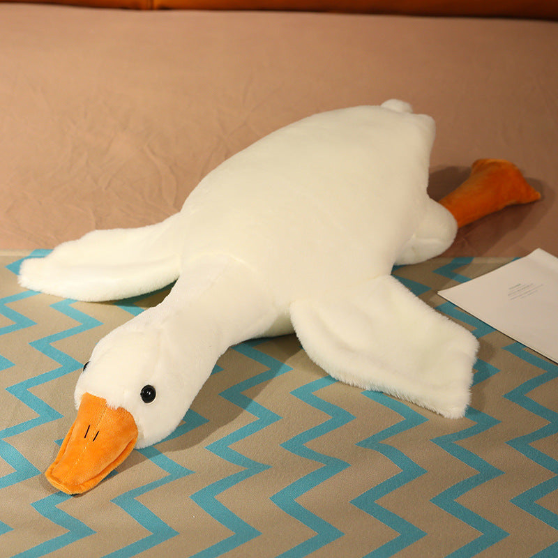Giant White Goose Plush Toy  Super Soft Stuffed Animal, Cute Hugging Pillow for Kids & Adults (Huggable Gift)